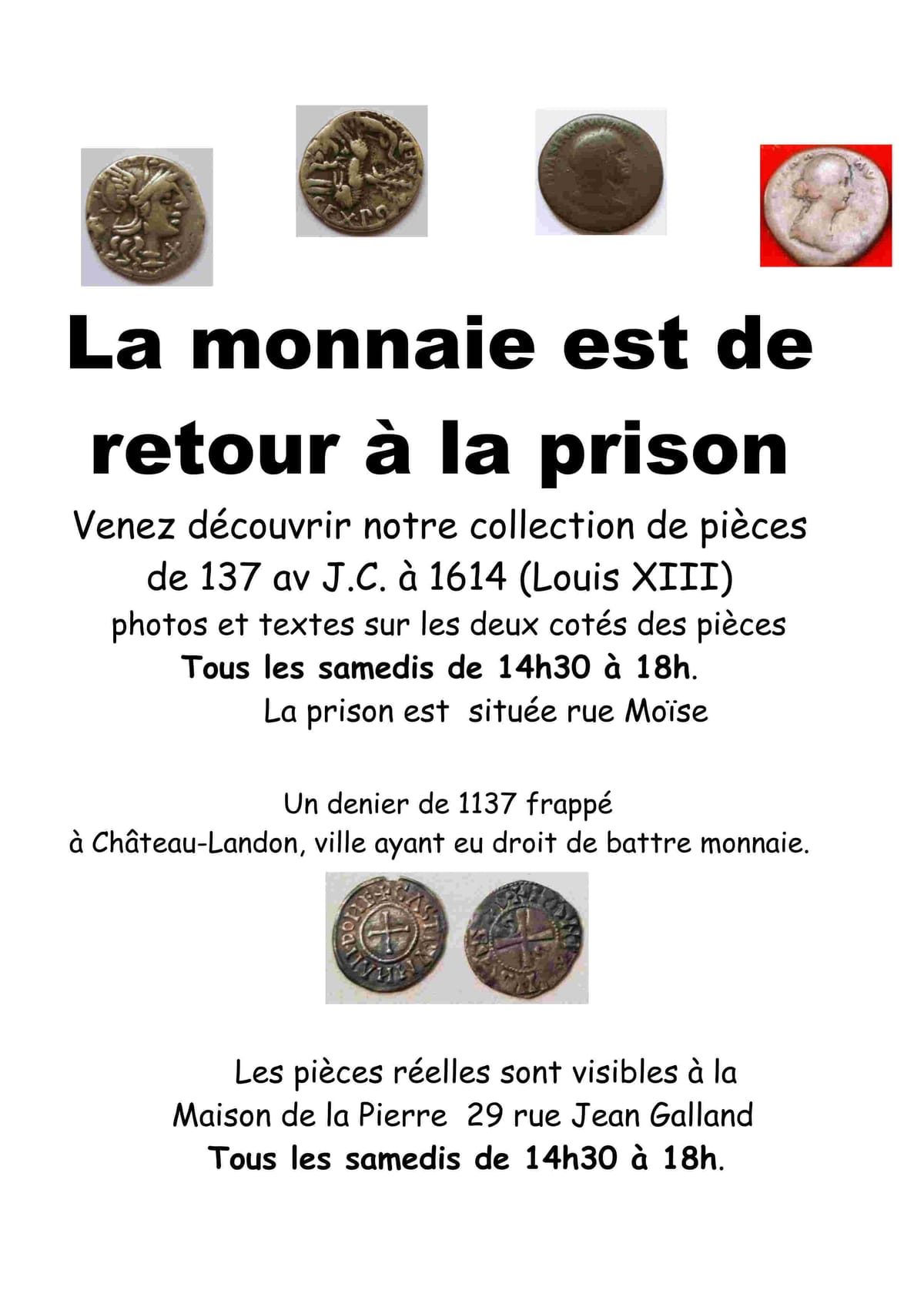 La monnaie est de retour à la prison.